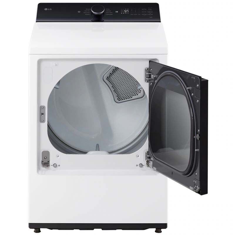 LG 27 in. 7.3 cu. ft. Smart Electric Dryer with EasyLoad Door & AI Sensor Dry - Alpine White, Alpine White, hires