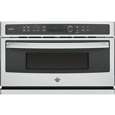 GE Profile Series 30" 1.7 Cu. Ft. Electric Wall Oven with Standard Convection & Manual Clean - Stainless Steel | PSB9240SFSS