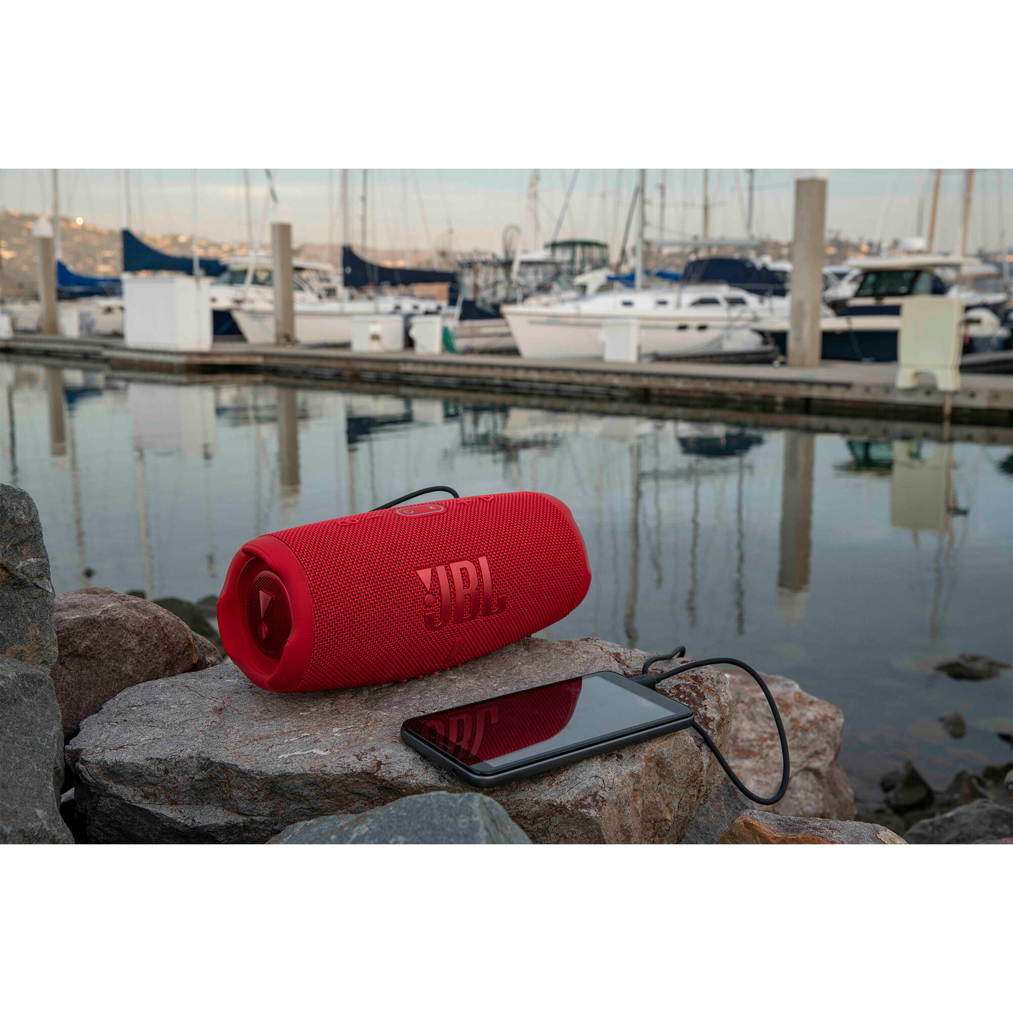 JBL Charge 5 Portable Bluetooth Waterproof Speaker - Red | P.C.
