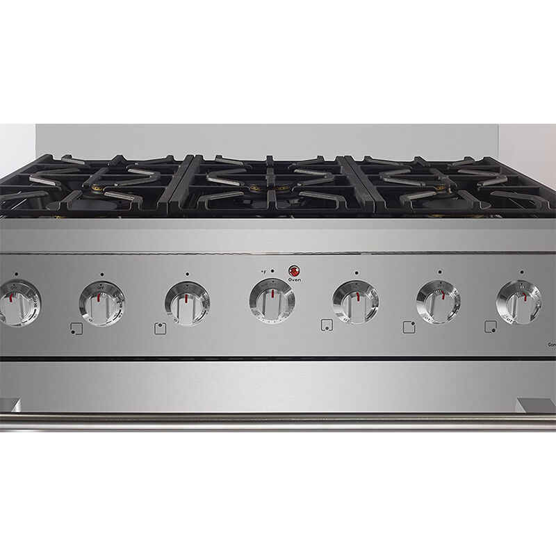 NXR 36 in. 5.5 cu. ft. Convection Oven Freestanding LP Gas Range with 6 Sealed Burners - Stainless Steel, , hires