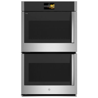 GE Profile 30" 10.0 Cu. Ft. Electric Smart Double Wall Oven with True European Convection & Self Clean - Stainless Steel | PTD700LSNSS