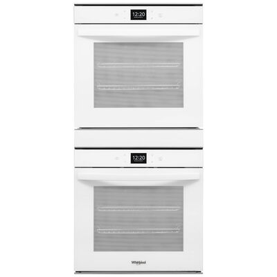 Whirlpool 24 in. 5.8 cu. ft. Electric Smart Double Wall Oven with True European Convection - White | WOD52ES4MW