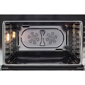 Bertazzoni Heritage Series 36 in. 5.7 cu. ft. Air Fry Convection Oven Freestanding Natural Gas Dual Fuel Range with 6 Sealed Burners & Griddle - Stainless Steel, , hires