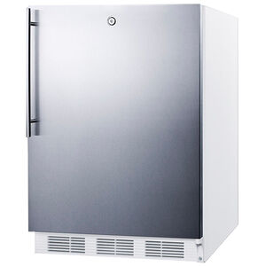 Summit 24 in. 5.1 cu. ft. Undercounter Refrigerator - Stainless Steel, , hires