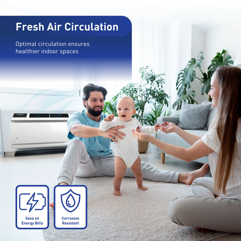 Friedrich WallMaster 15,400 BTU Smart Through-the-Wall Air Conditioner with 3 Fan Speed & Remote Control - White, , hires