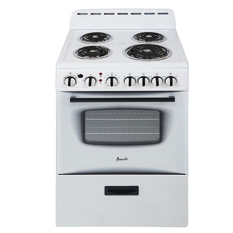 White electric deals oven range