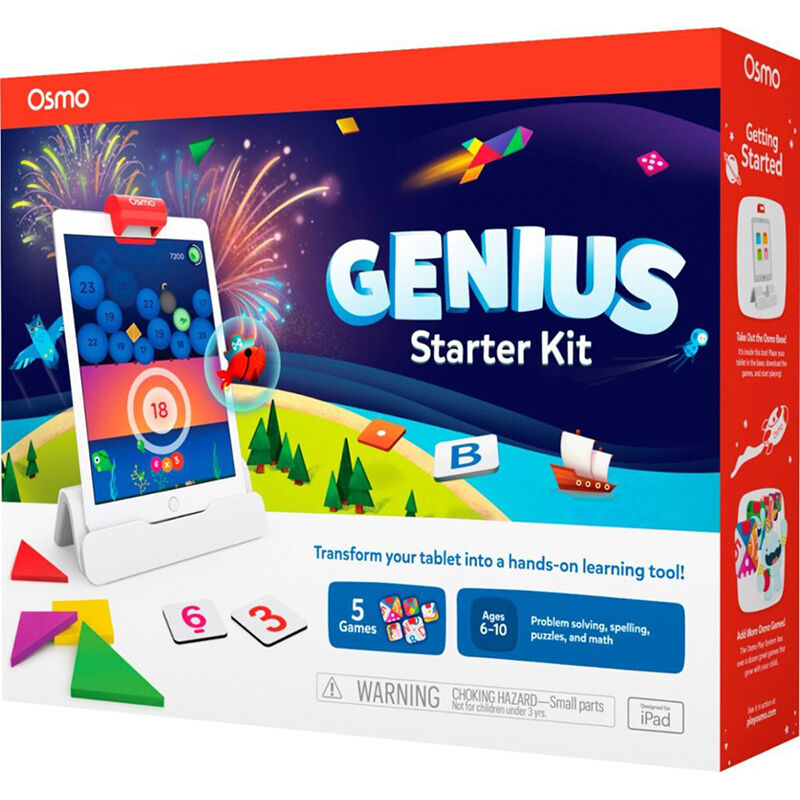 Osmo - Genius Starter Kit for iPad - 5 Hands-On Learning Games