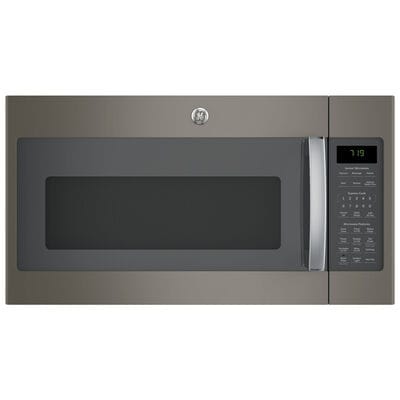 GE 30" 1.9 Cu. Ft. Over-the-Range Microwave with 10 Power Levels, 400 CFM & Sensor Cooking Controls - Slate | JVM7195EKES