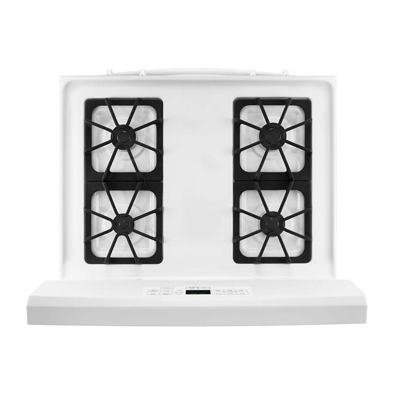 Amana 30 in. 5.0 cu. ft. Oven Freestanding Natural Gas Range with 4 Sealed Burners - White, , hires