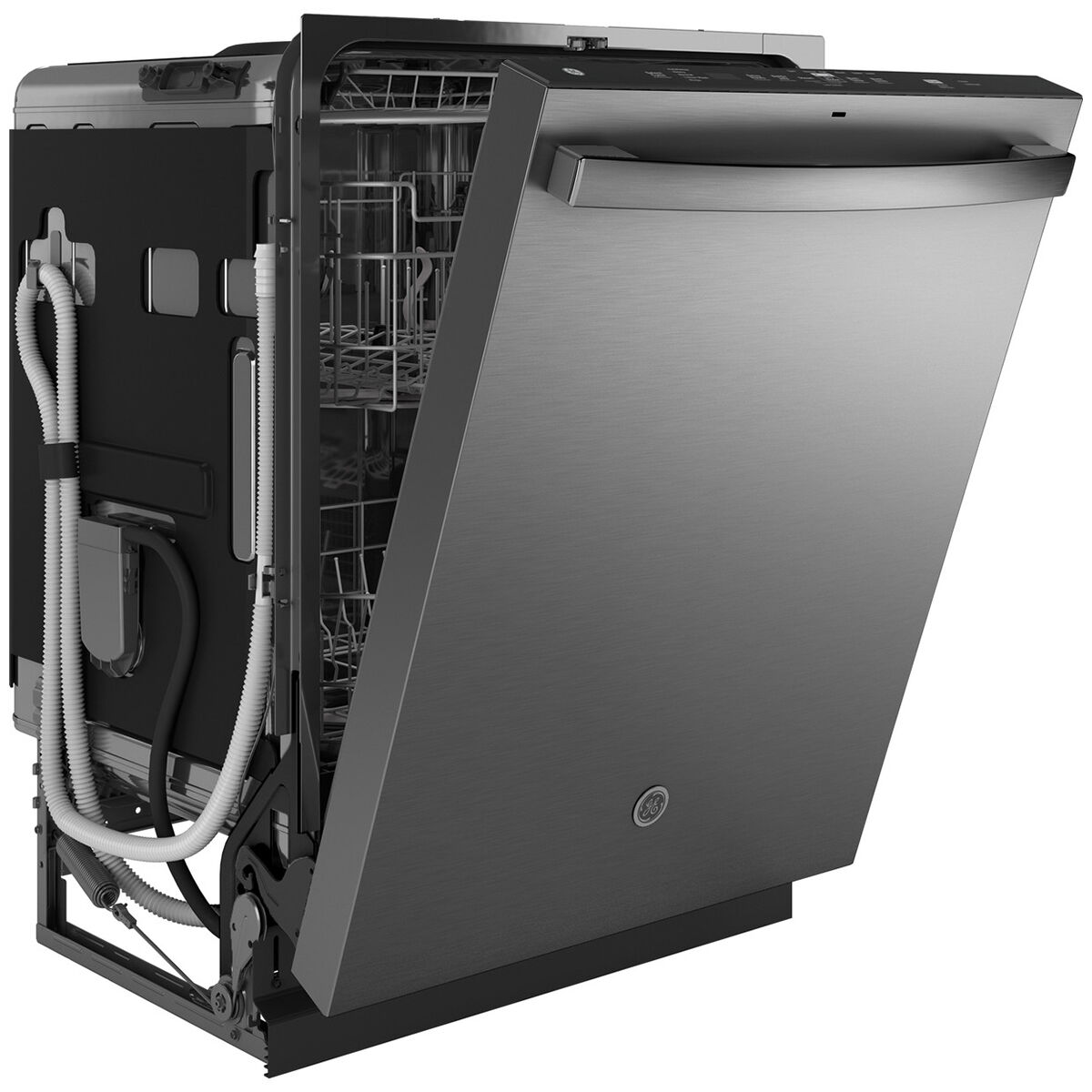 GE 24 in. Built-In Dishwasher with Top Control, 47 dBA Sound Level, 16  Place Settings, 5 Wash Cycles & Sanitize Cycle - Fingerprint Resistant 