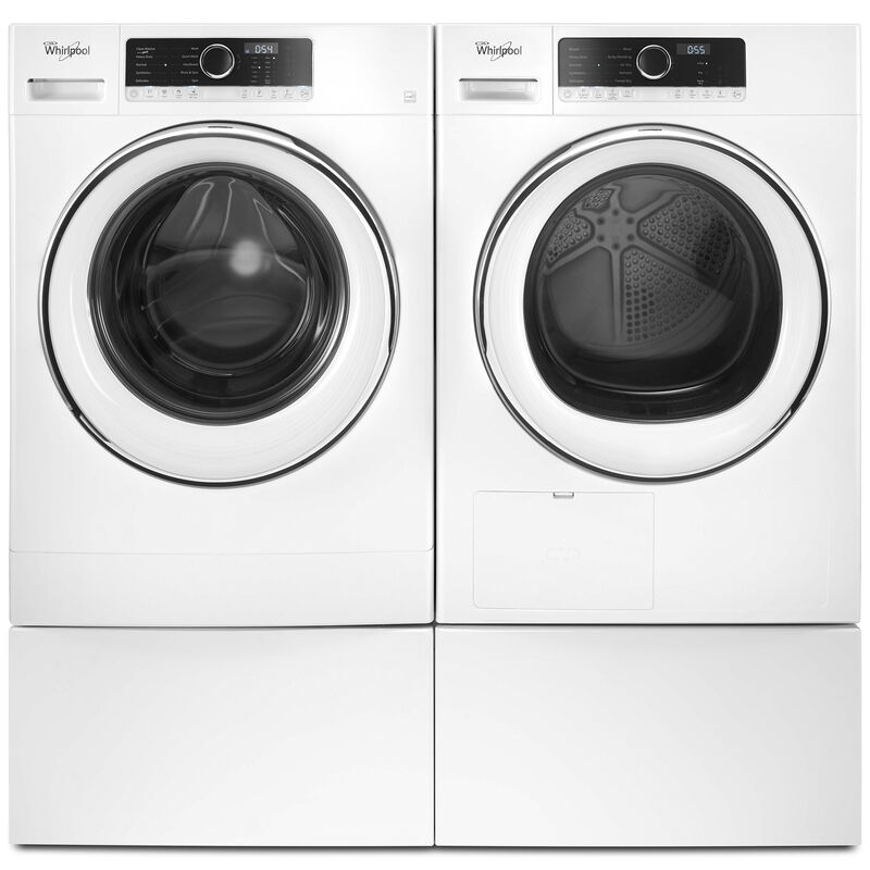 Whirlpool 24 in. 2.3 cu. ft. Stackable Front Load Washer with Detergent Dosing Aid & Sanitize Cycle - White, , hires