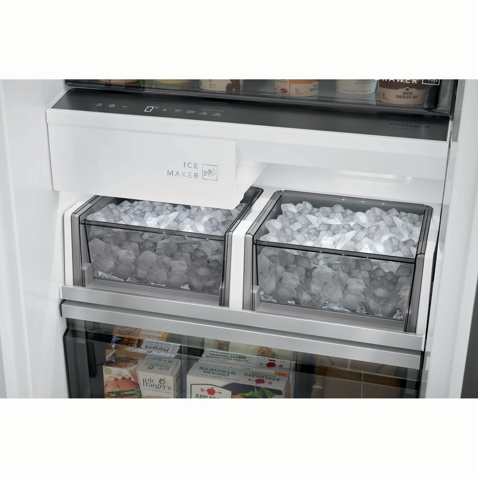 Fridge freezer with 2024 ice maker