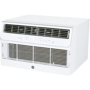 GE 10,000 BTU 220V Smart Though-the-Wall Air Conditioner with 3 Fan Speeds, Sleep Mode & Remote Control - White, , hires