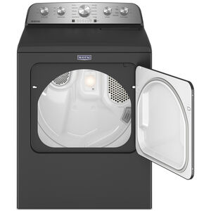 Maytag 29 in. 7.0 cu. ft. Electric Dryer with Steam Cycle & Sensor Dry - Volcano Black, Volcano Black, hires