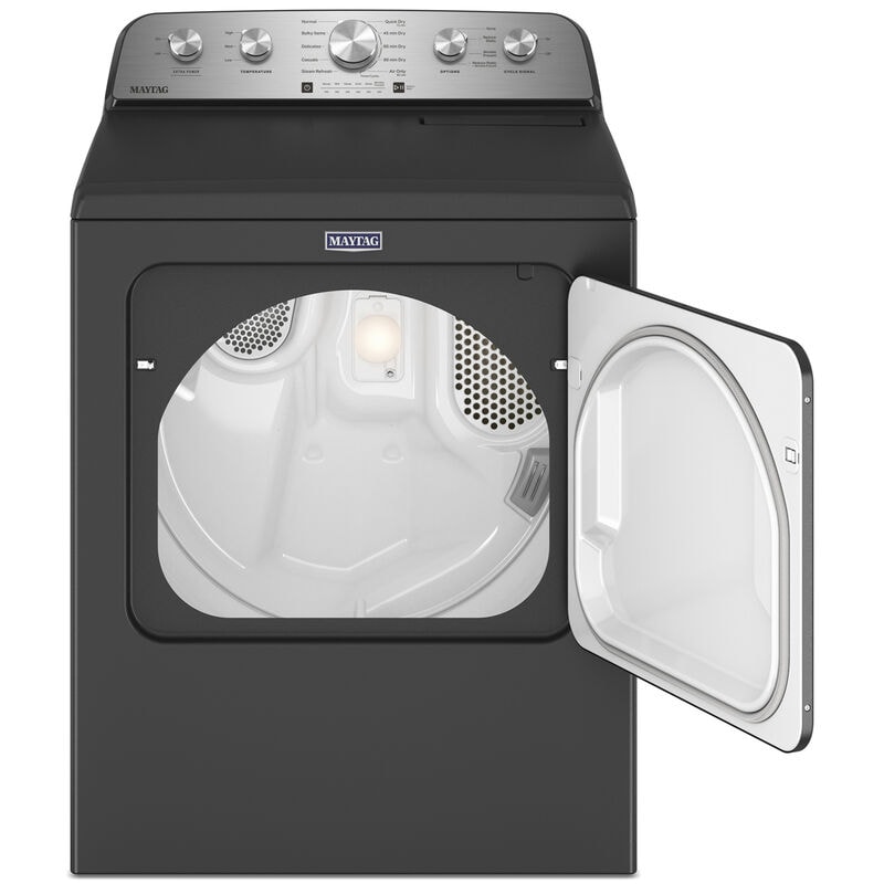 Maytag 29 in. 7.0 cu. ft. Electric Dryer with Steam Cycle & Sensor Dry - Volcano Black, Volcano Black, hires