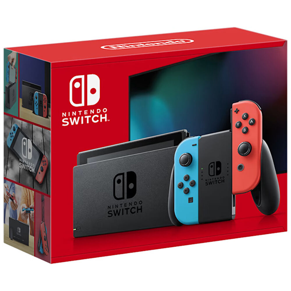 Nintendo Switch with Neon Blue and Neon Red Joy Con | P.C. Richard 