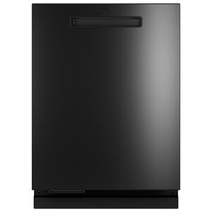 GE Profile 24 in. Top Control Smart Dishwasher with 42 dBA Sound Level, 3rd-Rack, Microban Antimicrobial Technology & Pocket Handle - Fingerprint Resistant Black Stainless, , hires