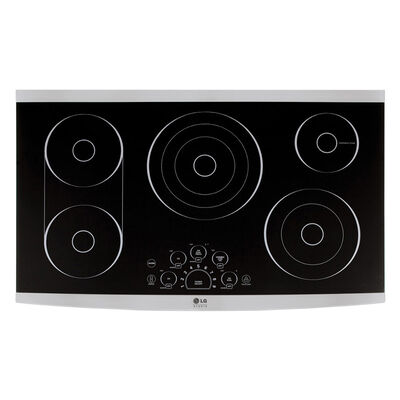 LG Studio 36 in. Gas Cooktop with 5 Sealed Burners & Griddle - Stainless  Steel