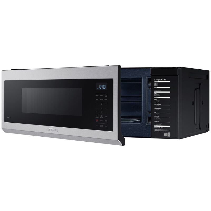 Samsung 30 in. 1.1 cu. ft. Low Profile Smart Over-the-Range Microwave with 400 CFM - Stainless Steel, Stainless Steel, hires