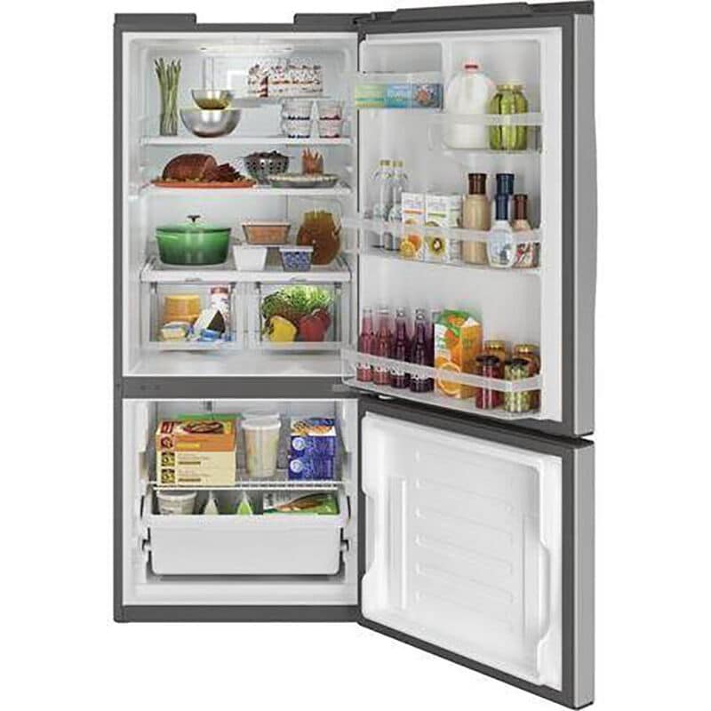 30 inch stainless steel refrigerator bottom freezer