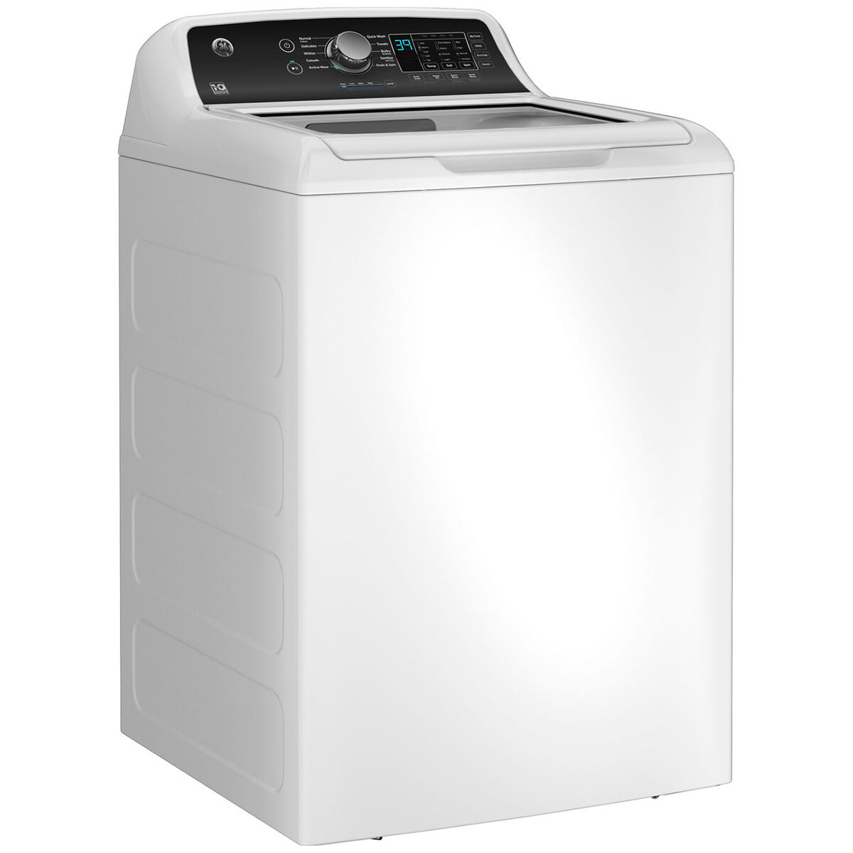 GE 27 in. 4.5 cu. ft. Top Load Washer with Agitator & Sanitize with Oxi -  White