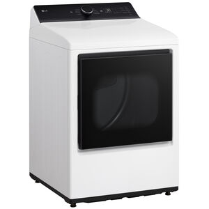 LG 27 in. 7.3 cu. ft. Smart Gas Dryer with EasyLoad Door & AI Sensor Dry - Alpine White, , hires