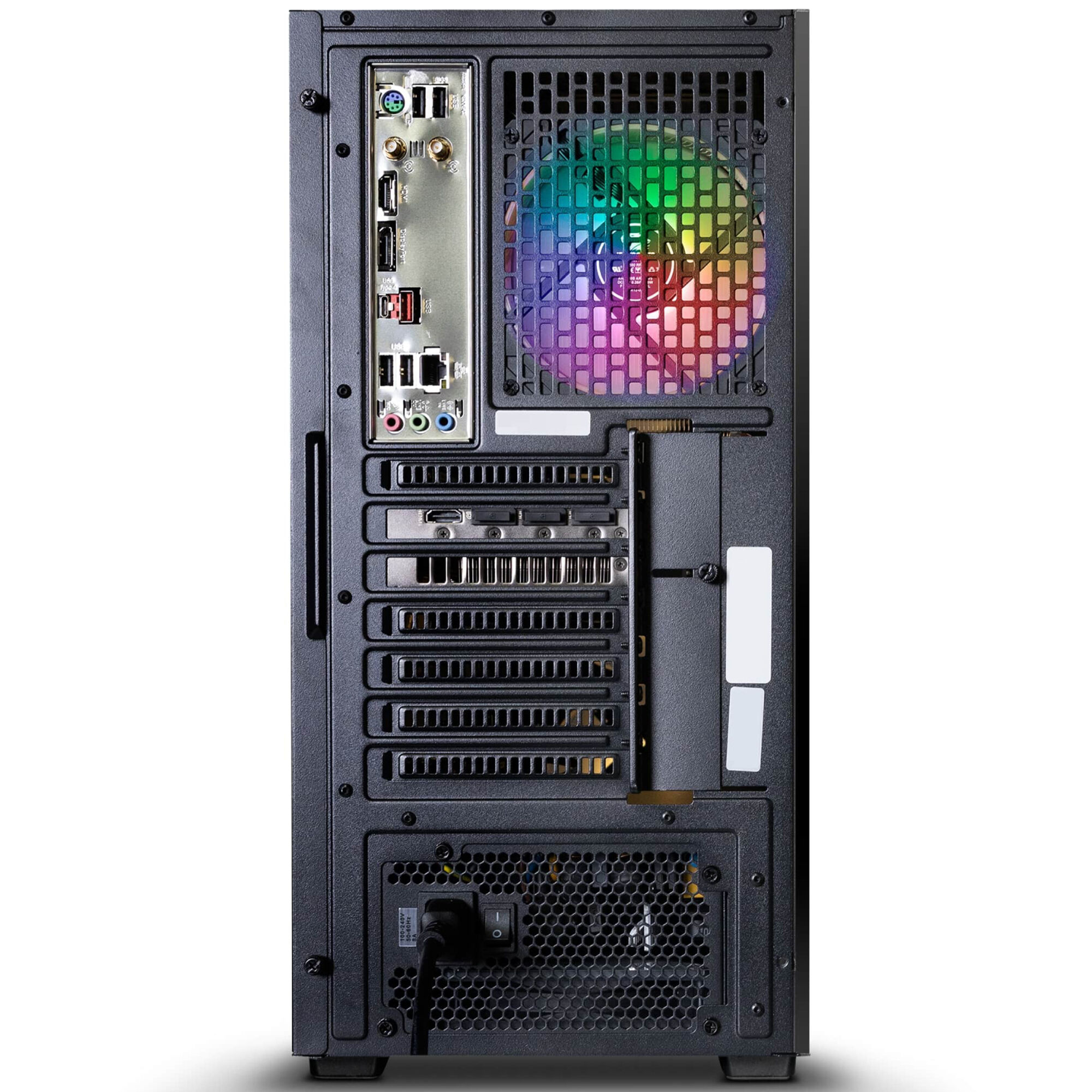 iBUYPOWER Gaming PC SlateMRI7N46T01 Intel Core i7 13700F 2.1 GHz (5.2 GHz  Max Turbo), NVIDIA GeForce RTX 4060Ti 8GB, 16GB DDR5 5200 MHz RAM, 