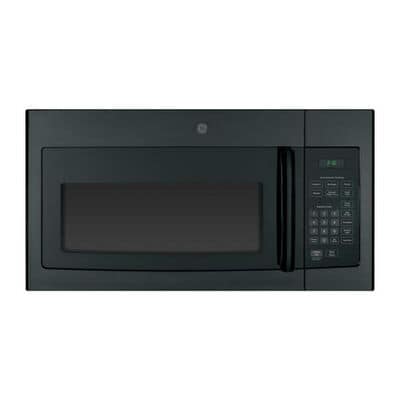 GE 30" 1.6 Cu. Ft. Over-the-Range Microwave with 10 Power Levels & 300 CFM - Black | JVM3160DFBB