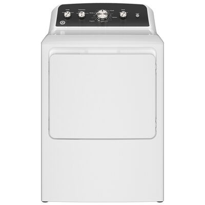 GE 27 in. 7.2 cu. ft. Electric Dryer with Up To 120 ft. Venting & Extended Tumble - White | GTD48EASWWB