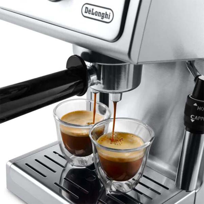 DE'LONGHI BLACK & SILVER COMBINATION COFFEE MAKER AND ESPRESSO MACHINE -  household items - by owner - housewares sale