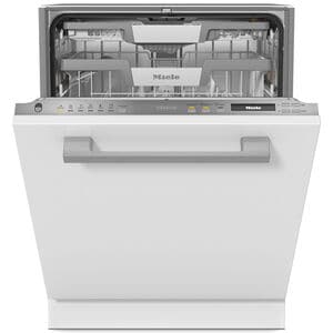 Miele 24 in. Top Control Smart Dishwasher with 42 dBA Sound Level & 3rd Rack - Stainless Steel, , hires