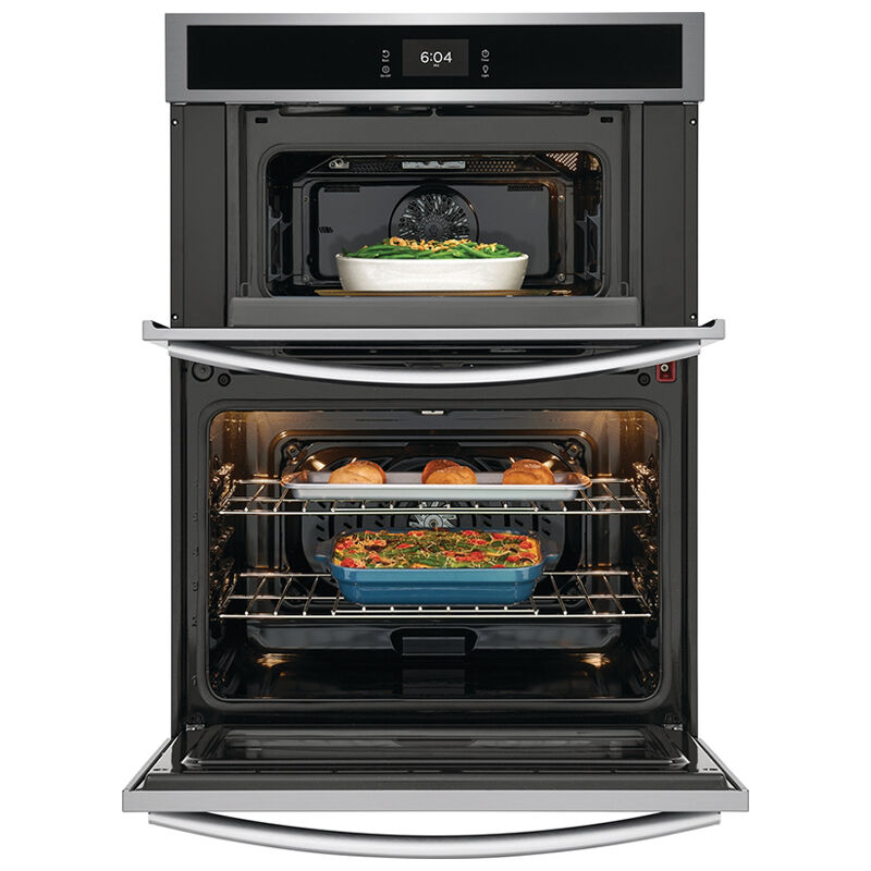 Frigidaire Gallery 30 in. 7.0 cu. ft. Electric Single Wall Oven Microwave  Combo with Standard Convection & Self Clean - Stainless Steel