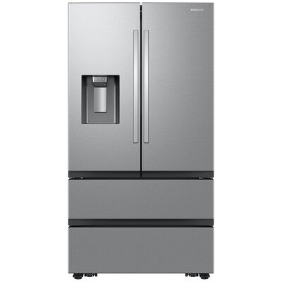 Samsung 36 in. 29.8 cu. ft. Smart 4-Door French Door Refrigerator with Double Freezer and External Ice & Water Dispenser - Fingerprint Resistant Stainless Steel | RF31CG7400SR
