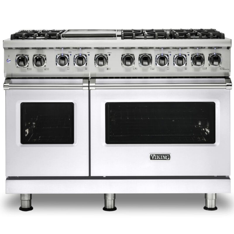 Viking Professional 5 Series 48-Inch 6-Burner Dual Fuel Natural Gas Self  Cleaning Range With Griddle - Cobalt Blue - VDSC5486GCB