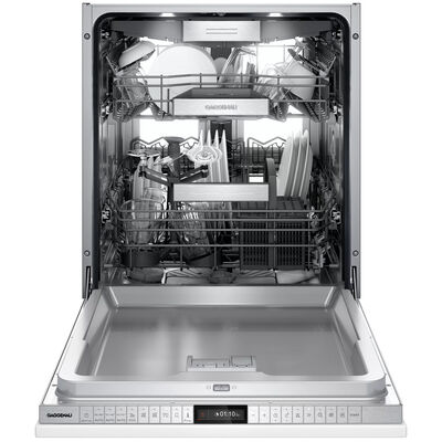 Gaggenau 400 Series 24 in. Smart Built-In Dishwasher with Top Control, 42 dBA Sound Level, 13 Place Settings, 8 Wash Cycles & Sanitize Cycle - Custom Panel Ready | DF480700