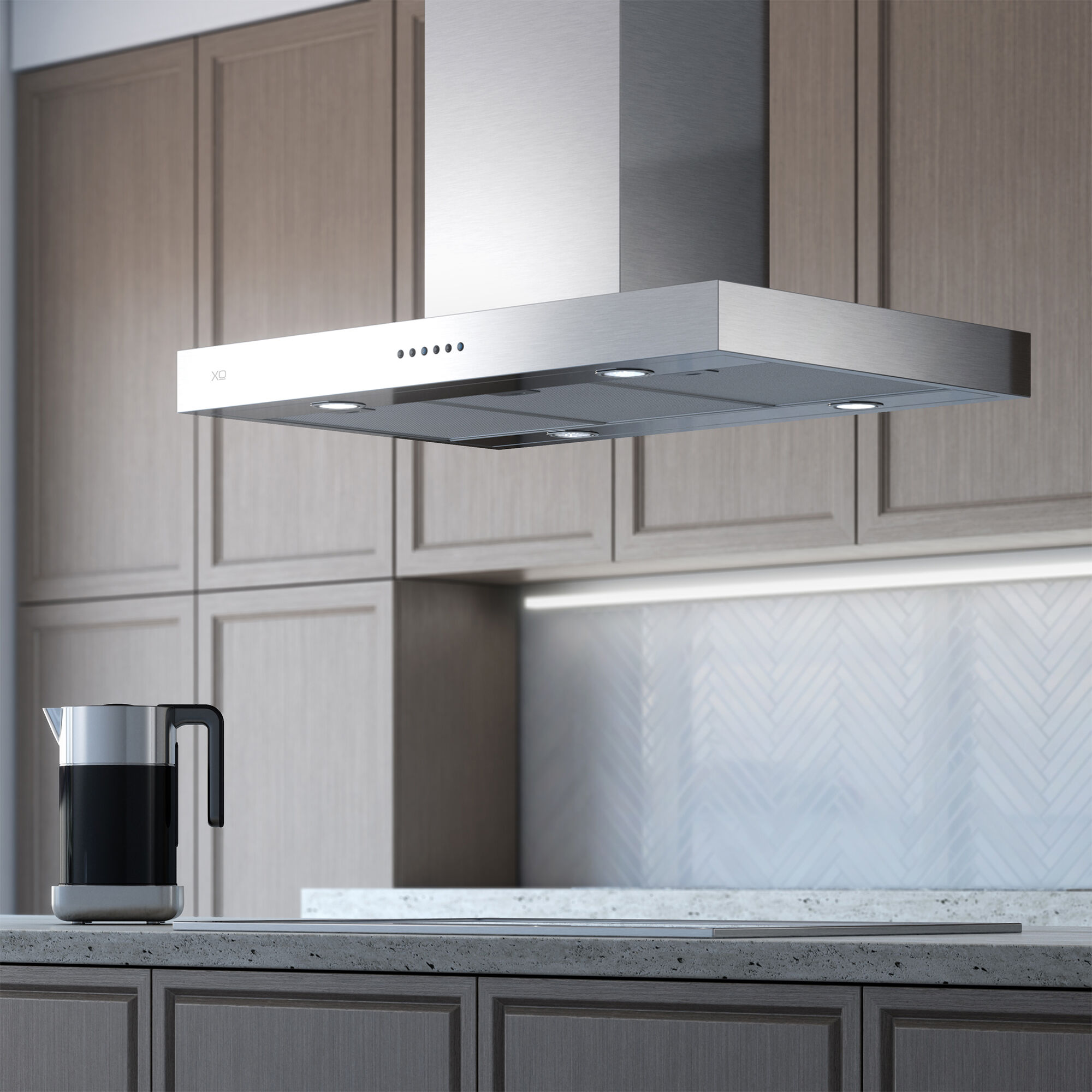 xo range hood blinking light