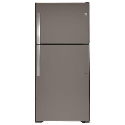 GE 33 in. 21.9 cu. ft. Top Freezer Refrigerator - Slate | GTS22KMNRES