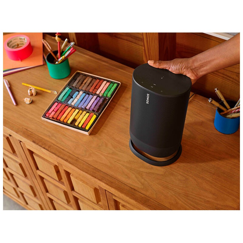 Grap toilet Van streek Sonos MOVE Portable Wi-Fi Music Streaming Speaker System with Amazon Alexa  and Google Assistant Voice Control - Black | P.C. Richard & Son