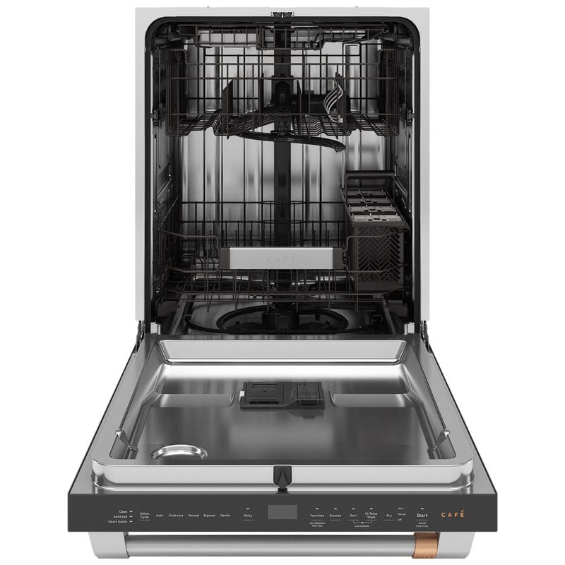 Cafe 24 in. Top Control Dishwasher with 42 dBA Sound Level, 3rd-Rack, Ultra Wash & Dry - Stainless Steel, , hires