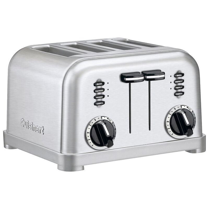Toaster 4 Slice, Long Slot Toaster 2 Slice, Extra-Wide Stainless Steel  Toasters