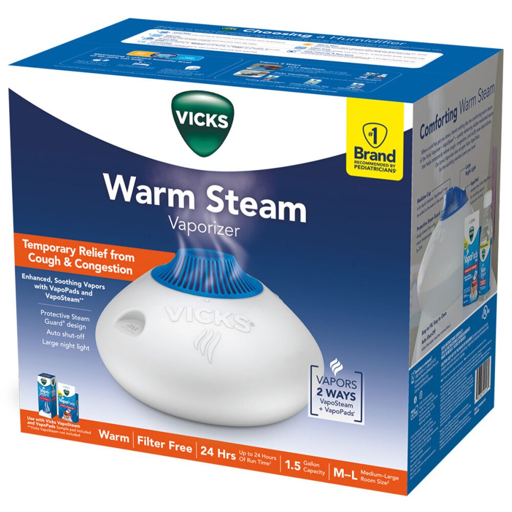 Vicks Warm Steam Vaporizer - White