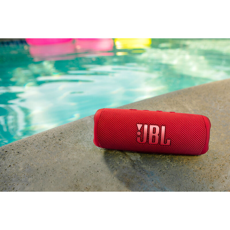 JBL Flip Richard - Bluetooth Son & 6 Waterproof P.C. Portable Red Speaker 