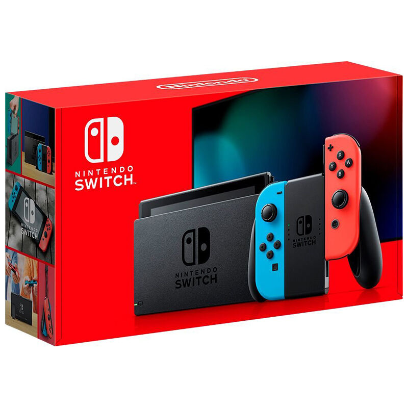 Nintendo Switch with Neon Blue and Neon Red Joy-Con | P.C. Richard