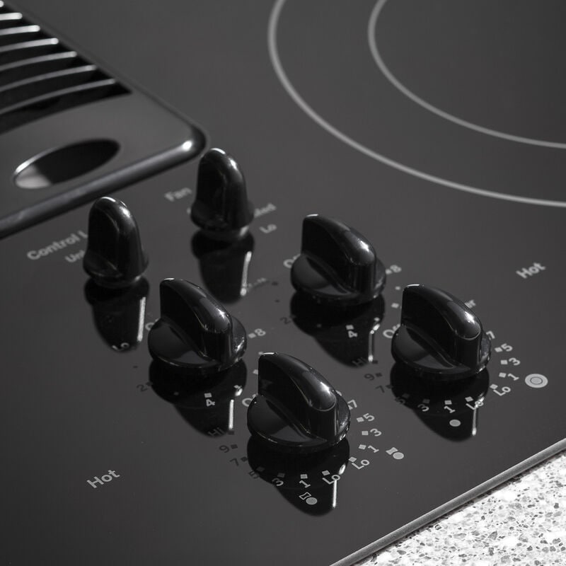 GE Profile 30 in. Electric Cooktop with 4 Radiant Burners - Black, , hires