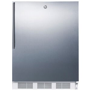 Summit 24 in. 5.1 cu. ft. Undercounter Refrigerator - Stainless Steel, , hires