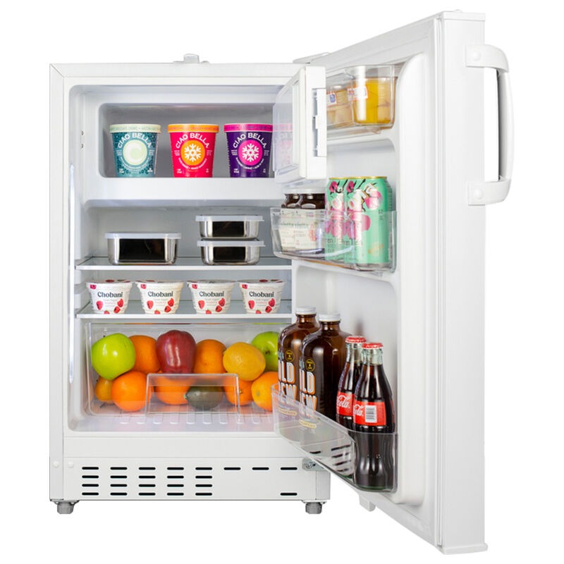 Summit 20 in. 2.6 cu. ft. Mini Fridge with Freezer Compartment - White |  P.C. Richard u0026 Son