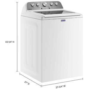 Maytag 28 in. 4.7 cu. ft. Top Load Washer with 2-in-1 Removable Agitator - White, , hires