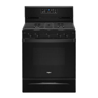 Whirlpool 30 in. 5.0 cu. ft. Oven Freestanding Gas Range with 5 Sealed Burners - Black | WFG525S0JB