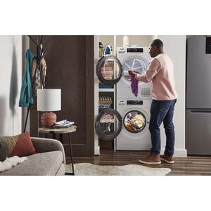 Whirlpool 24 in. 4.3 cu. ft. Ventless Electric Dryer with Delicate Cycle for Small Spaces - White, , hires