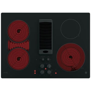 GE Profile 30 in. Electric Cooktop with 4 Radiant Burners - Black, , hires